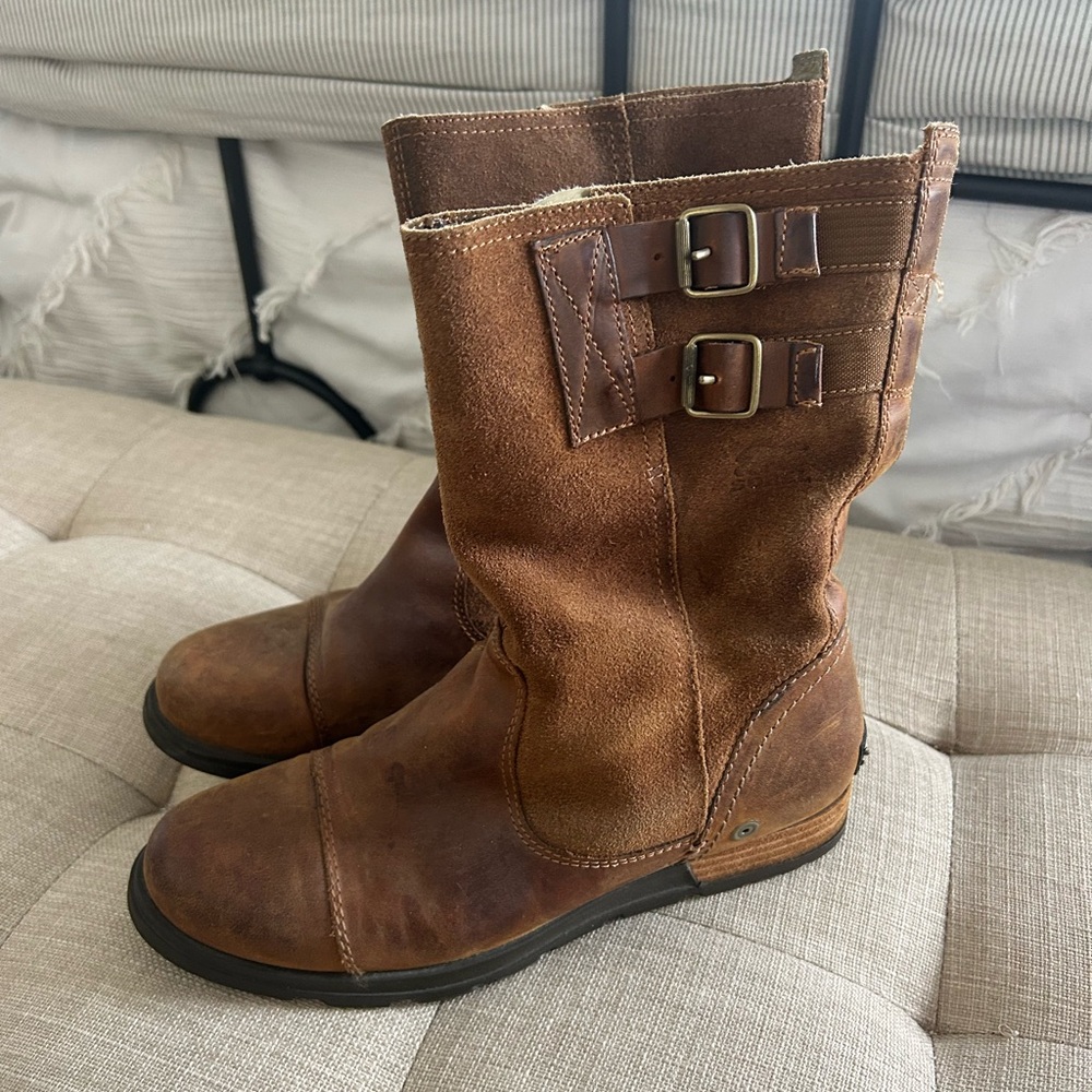 Sorel Brown Ankle Boots